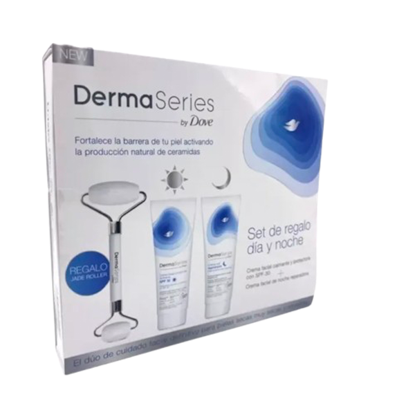 Dove Dermaseries Crema Día+ Crema Noche + Roller de REGALO