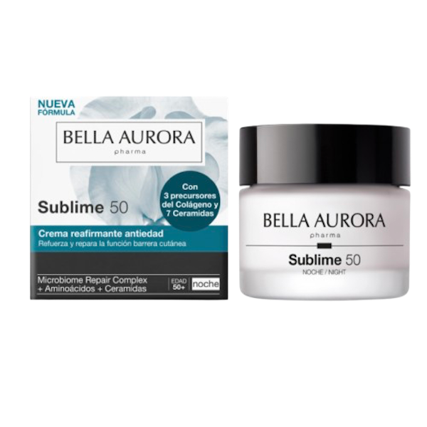 Sublime 50 noche. Crema reafirmante anti-edad