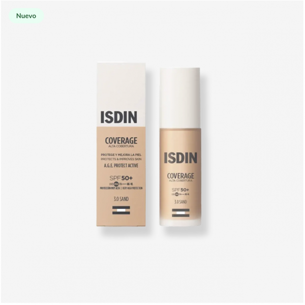 ISDIN Coverage SPF 50+ 3.0 Sand 30 g | Maquillaje con...