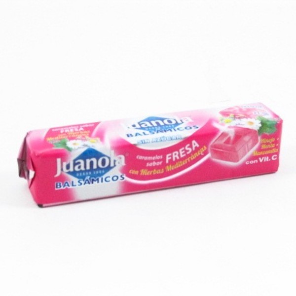 JUANOLA CARAMELOS FRESA VIT C Y HIERBAS MED